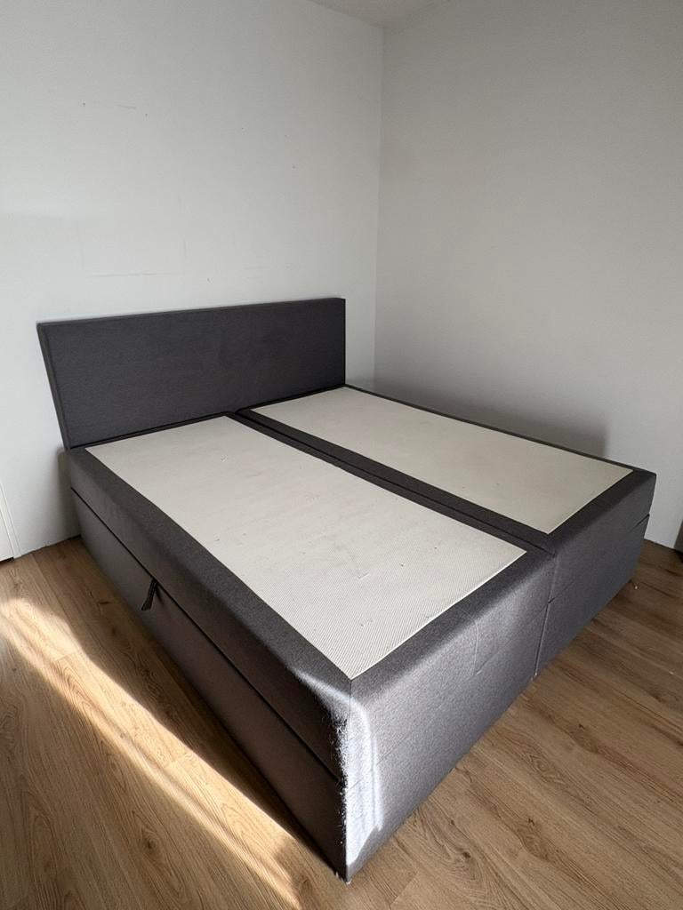 Boxspring, Gebruikt, 210 cm, Tweepersoons, Ophalen of Verzenden