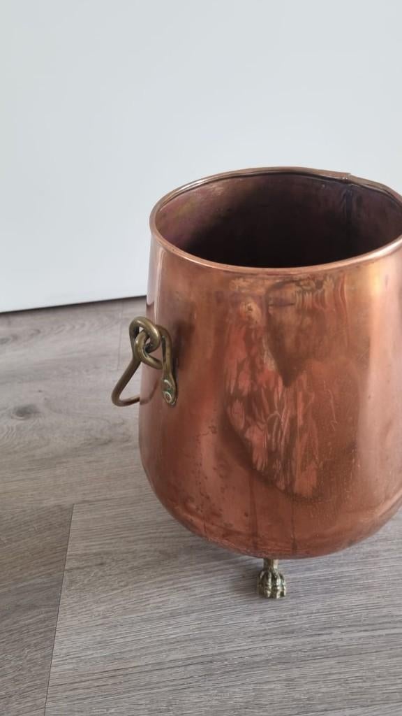 Antieke koperen doofpot / emmer, Antiek en Kunst, Antiek | Koper en Brons, Ophalen of Verzenden, Koper