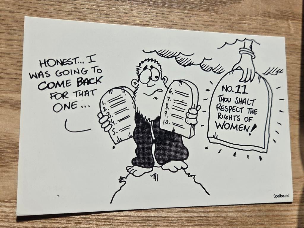 Mozes vergeet het 11e gebod - Respect voor vrouwen, Verzenden, 1980 tot heden, Gelopen, Overige thema's