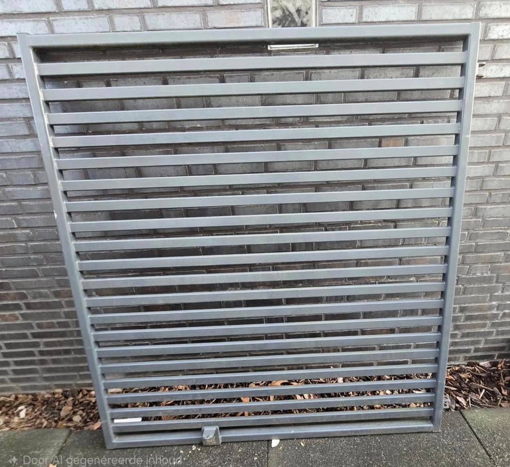 Gecoate metalen Tuinpoort / duurzame Poort met hub, Tuin en Terras, Ophalen, Gebruikt, Staal, 150 tot 200 cm