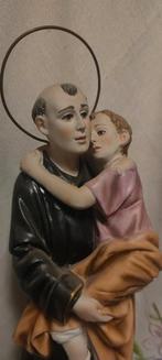 1224 Beeld van de Heilige Johannes de Deo- porselein NECA, Ophalen of Verzenden, Zo goed als nieuw, Beeld(je), Christendom | Katholiek