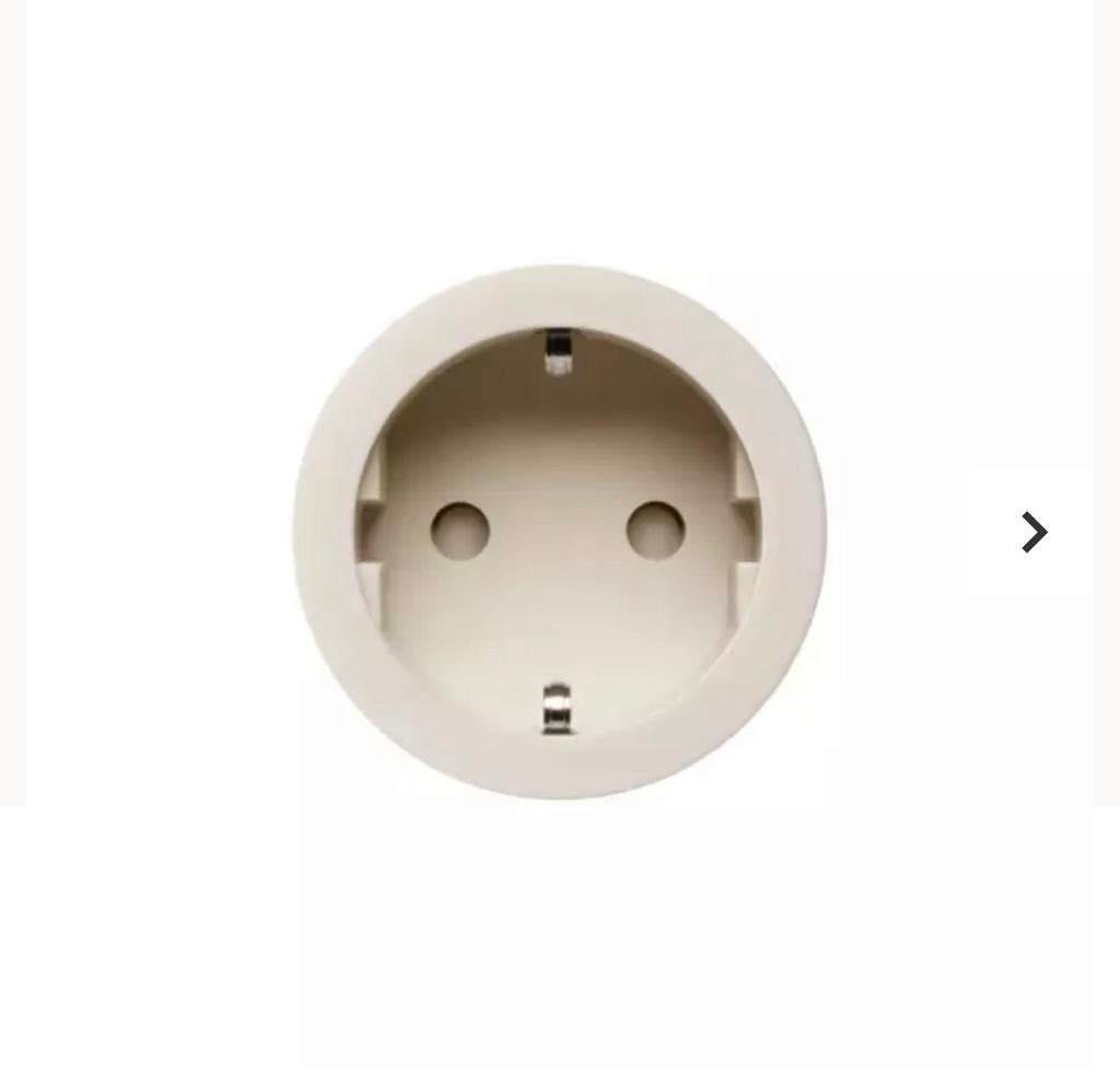 ROND 2.0 stopcontact crème - randaarde, Ophalen, Nieuw, Stopcontact