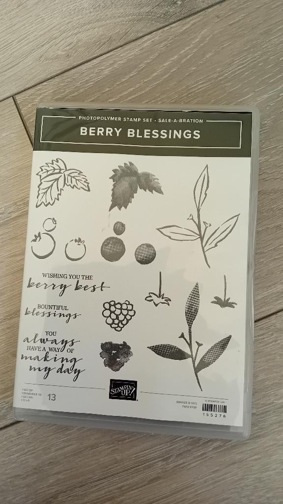 Stampin’up stempelset Berry blessings, Ophalen of Verzenden, Gebruikt, Clearstamp
