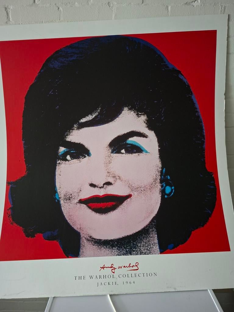 Andy Warhol Jackie 1964 Zeefdruk Pop Art Poster, Ophalen of Verzenden