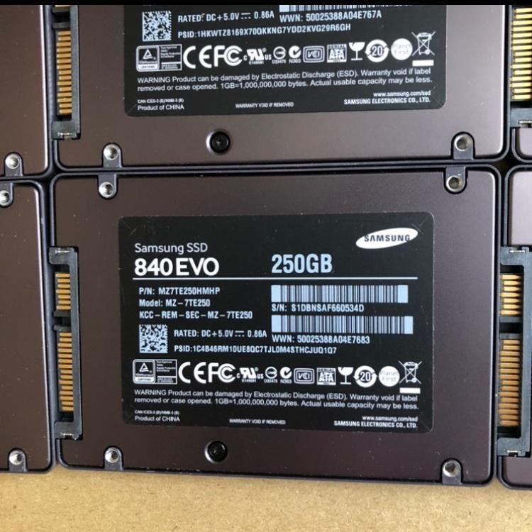 Samsung SSD 840 EVO 250GB MZ-7TE250, Computers en Software, Harde schijven, Intern, Gebruikt, Ophalen of Verzenden, Samsung