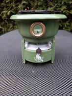 Resedagroen emaille 1pits petroleumstel de Putter, Ophalen of Verzenden