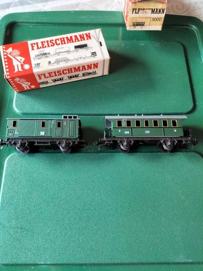 Fleischmann donderbusch en bagage wagon, Ophalen of Verzenden, Gelijkstroom, Wagon, Fleischmann