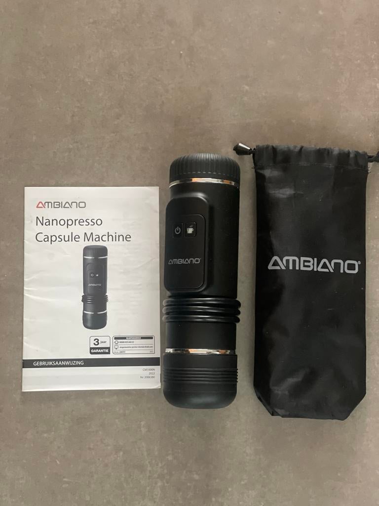 Ambiano Nanopresso Capsule Machine - Draagbaar & ZGAN!, Koffiepads en cups, Espresso apparaat, Ophalen of Verzenden, Zo goed als nieuw
