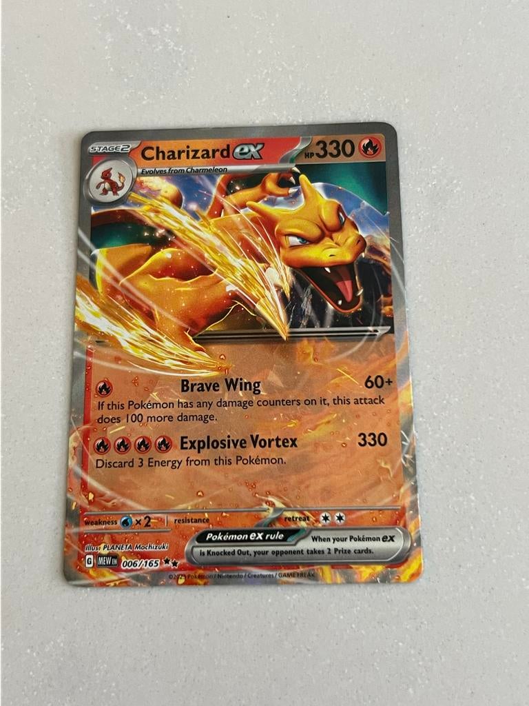 Charizard ex 006/165 Pokémon kaart - Obsidian Flames, Hobby en Vrije tijd, Verzamelkaartspellen | Pokémon, Ophalen of Verzenden