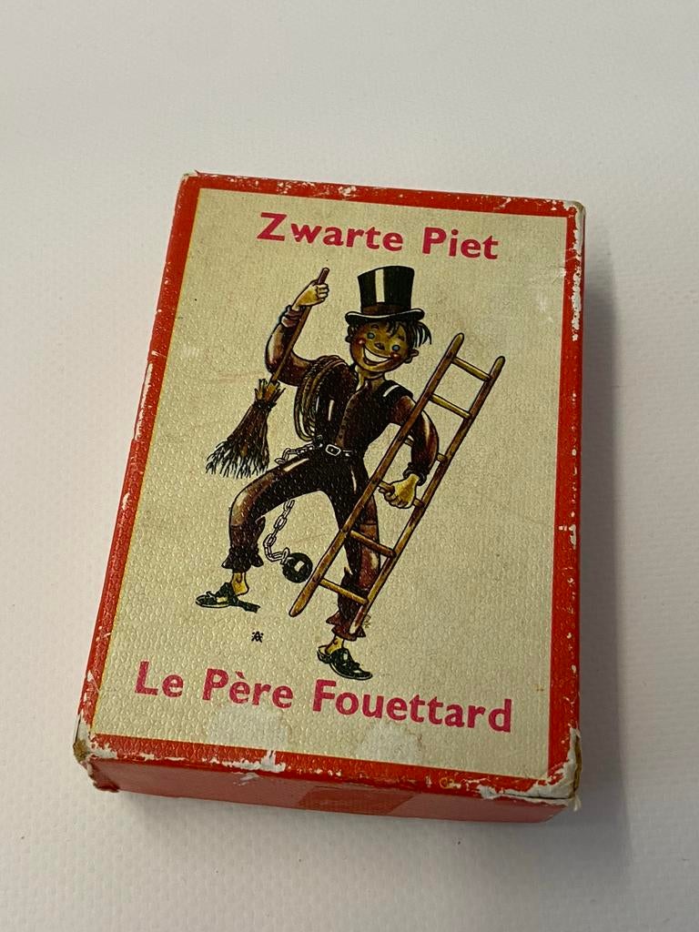 Zwarte Piet vintage kaartspel, Le Père Fouettard, Verzamelen, Ophalen of Verzenden, Gebruikt, Speelkaart(en)