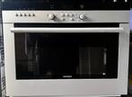 SIEMENS  inbouw Combi-Magnetron-Oven - ALU-front € 200, Gebruikt, 60 cm of meer, Oven met grill, Inbouw