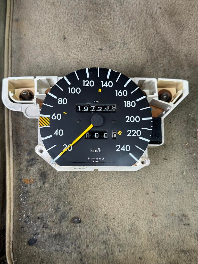 W126 500se km teller, Auto-onderdelen, Ophalen of Verzenden, Gebruikt, Mercedes-Benz