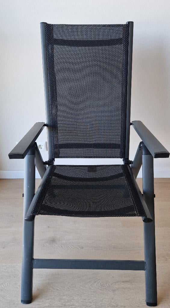 Tuinstoel, Tuin en Terras, Tuinstoelen, Zo goed als nieuw, Aluminium, Inklapbaar, Verstelbaar, Ophalen
