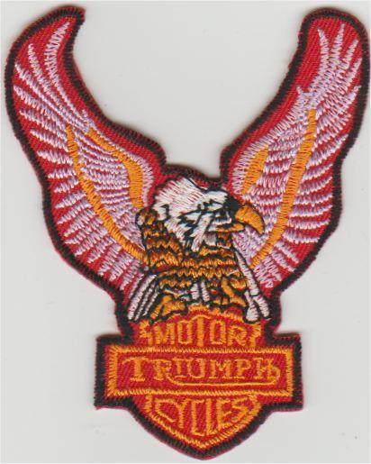 Triumph Eagle stoffen opstrijk patch embleem #33, Motoren, Accessoires | Overige, Nieuw, Ophalen of Verzenden