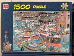 2 x Jan van Haasteren (2 x 1500): De Haven; Grand Café., Ophalen, 500 t/m 1500 stukjes, Zo goed als nieuw, Legpuzzel