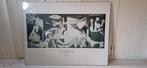 GUERNICA van Picasso in prachtige aluminium lijst 120x90 cm, Huis en Inrichting, Woonaccessoires | Lijsten, Ophalen, Metaal of Aluminium