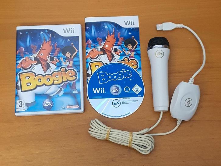 Wii Boogie met Microfoon, Spelcomputers en Games, Games | Nintendo Wii, Gebruikt, Muziek, 3 spelers of meer, Vanaf 3 jaar, Ophalen of Verzenden