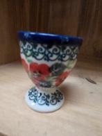 Mooi eierdopje met bloemmotief antiek, Antiek en Kunst, Ophalen of Verzenden