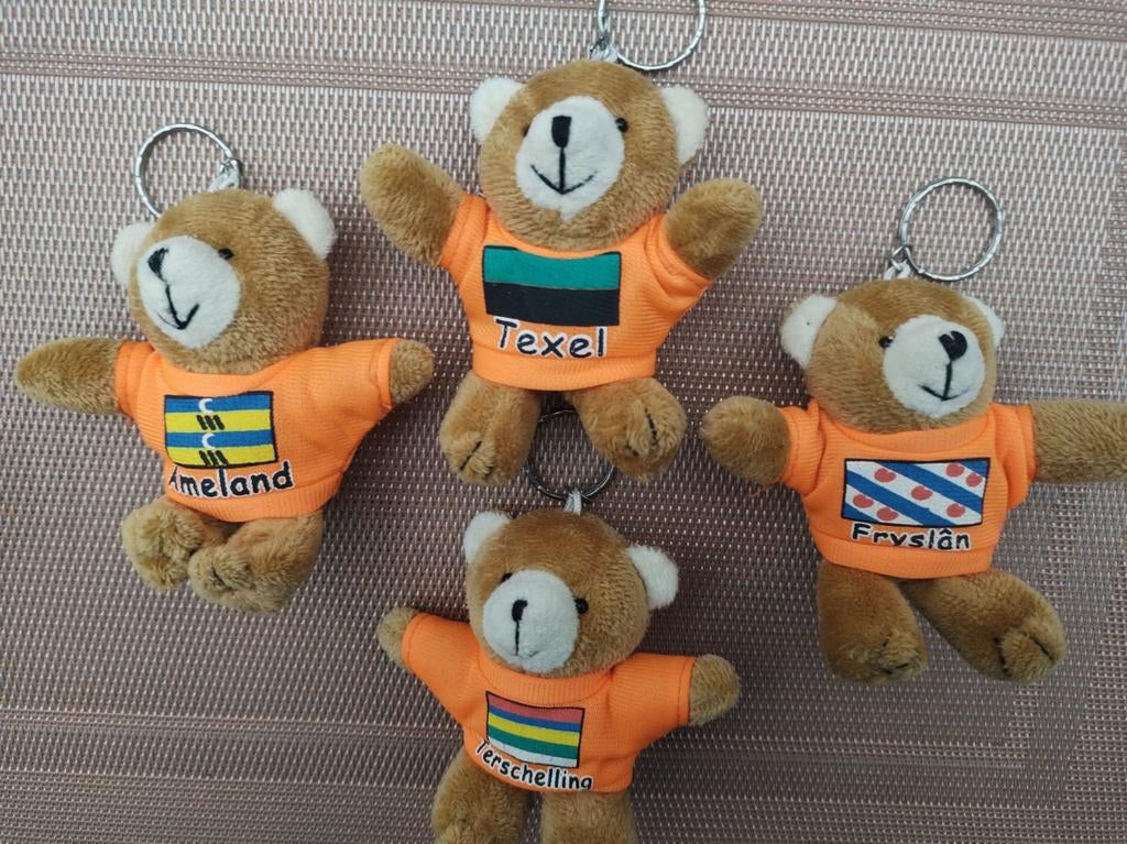 Beertjes: Sleutelhanger: Texel Ameland Terschelling Fryslân, Ophalen of Verzenden