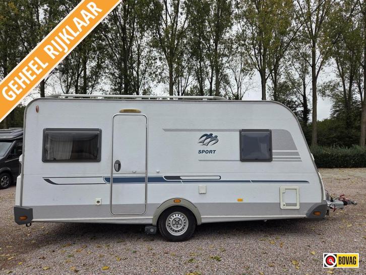 Knaus Sport 450 FU, Caravans en Kamperen, Caravans, Bedrijf, tot en met 4, 1000 - 1250 kg, Rondzit, Knaus, Frans bed, Overige typen