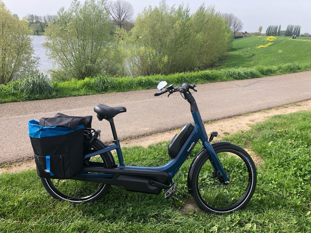 Gazelle Easyflow HMS mallard blue 500Wh accu - Framemaat 46, Ophalen, Gebruikt, Minder dan 47 cm, 50 km per accu of meer