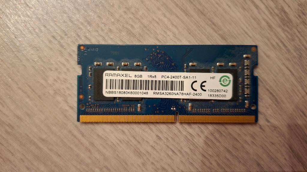 8GB 1Rx8 PC4-2400T-SA1-11 SKhynix Sodimm geheugen, Gebruikt, DDR4, 8 GB, Ophalen of Verzenden