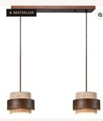 Cilinder travertijn hanglamp, Ophalen of Verzenden, Nieuw, Minder dan 50 cm