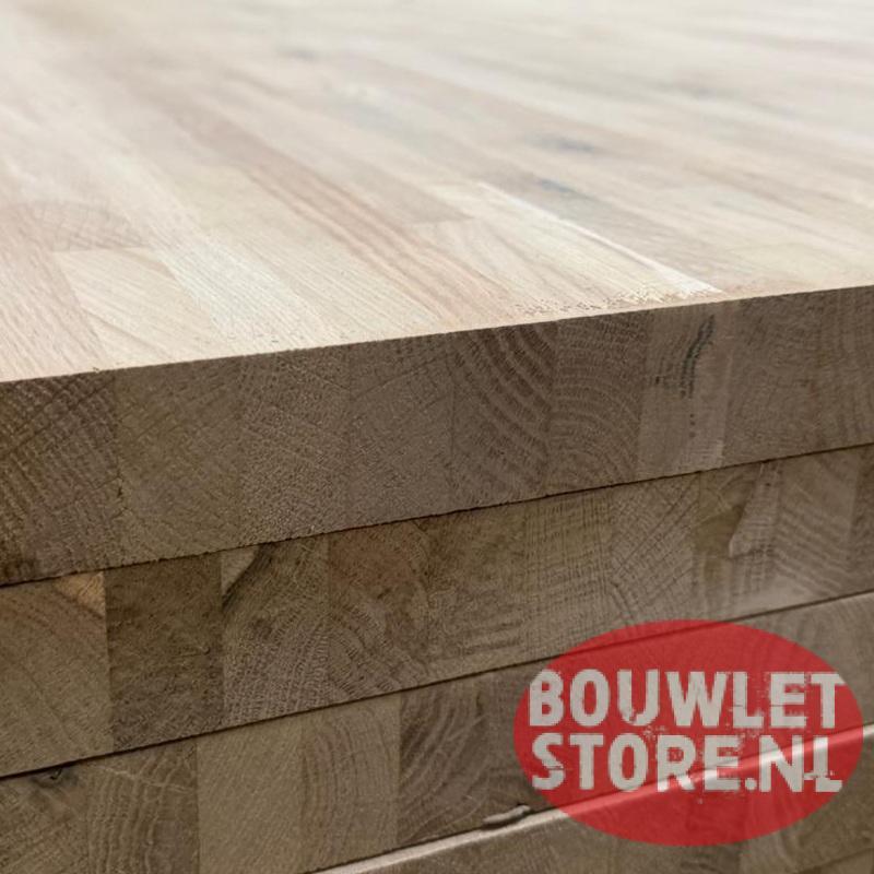 Eiken panelen | Massief eiken gevingerlast plaat | 27mm, Doe-het-zelf en Verbouw, Platen en Panelen, Niet ingevuld, 20 tot 50 mm