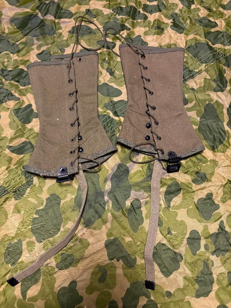 Tweede wereldoorlog US Gaiters 1R 1944, Verzamelen, Ophalen of Verzenden, Landmacht, Amerika, Kleding of Schoenen
