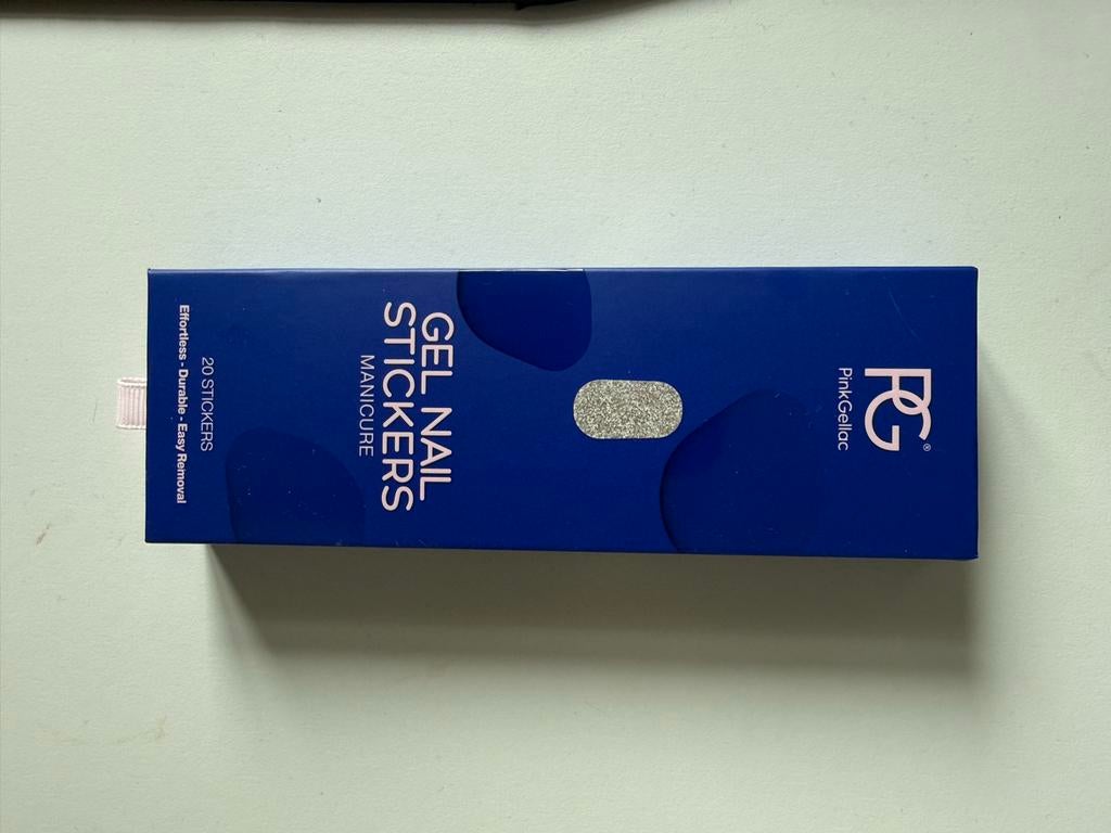 NIEUW Pink Gellac Gel Nagellak Stickers Zilver, Nieuw, Ophalen of Verzenden, Handen en Nagels, Toebehoren