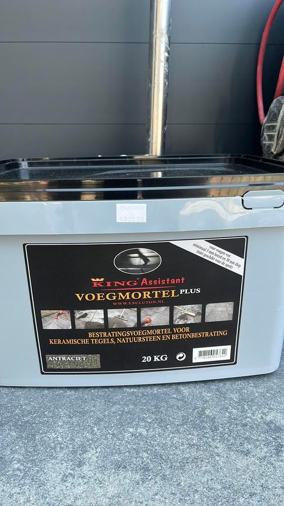 Voegmortel antraciet, Ophalen, Gebruikt, Bakstenen