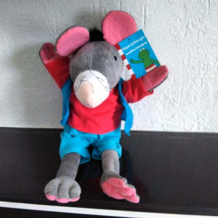 Max Velthuijs handpop rat/muis, Kinderen en Baby's, Speelgoed | Poppen, Overige typen, Ophalen of Verzenden