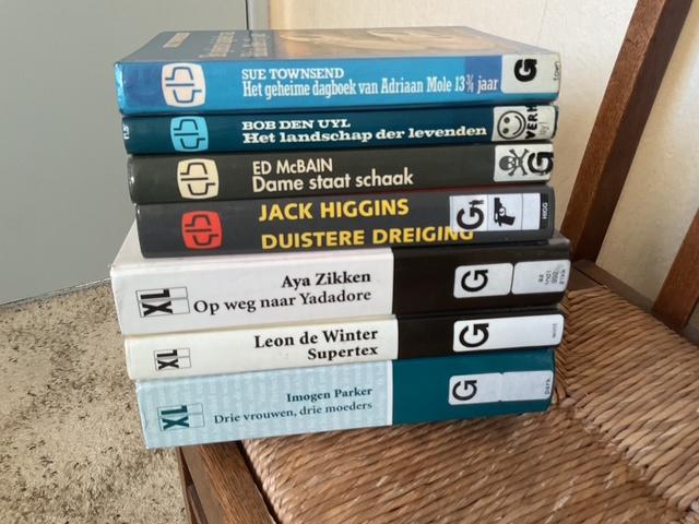 7 Groot Letterboeken   romans enz. zie foto's, Ophalen of Verzenden, Gelezen, Verschillende