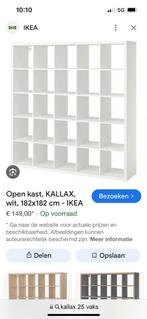 Kallax expedit 5x5 wit 100euro INCLUSIEF BRENGEN ., Met plank(en), Gebruikt, 150 tot 200 cm, Ophalen of Verzenden