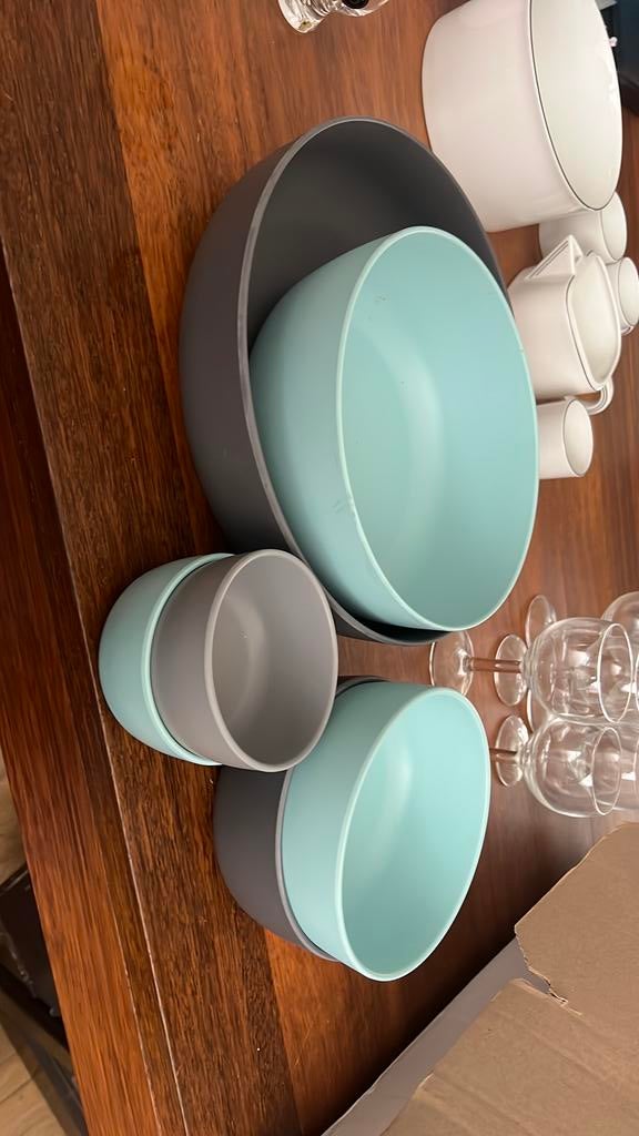 Royal vkb schalen/ bakjes antraciet/ blauw, Ophalen of Verzenden