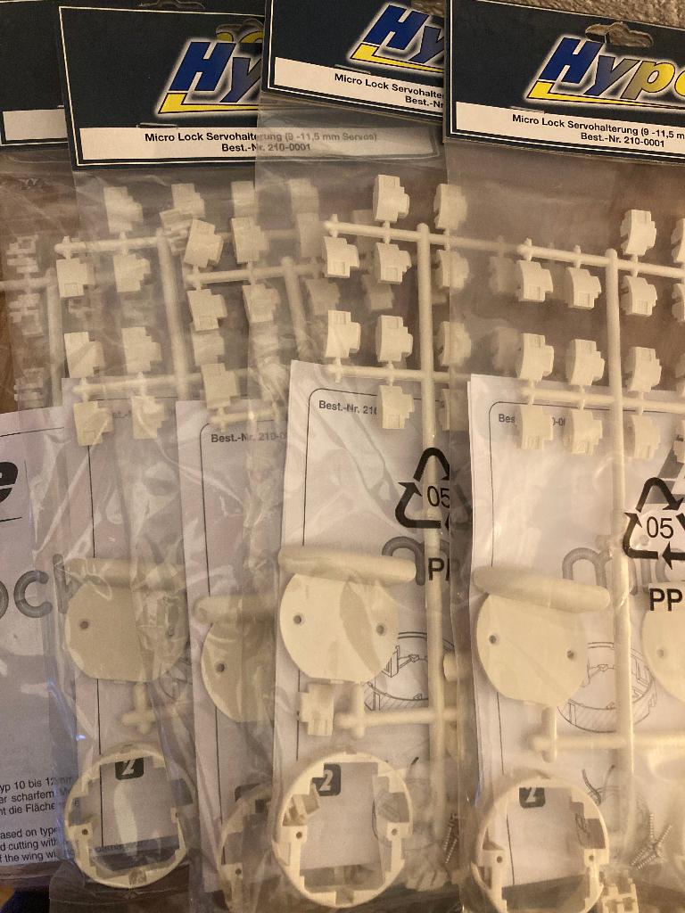 Hype Micro Lock Servohouders (9-11,5mm), 80 Stuk, Overige merken, Gelijkstroom of Wisselstroom, Overige typen, Nieuw