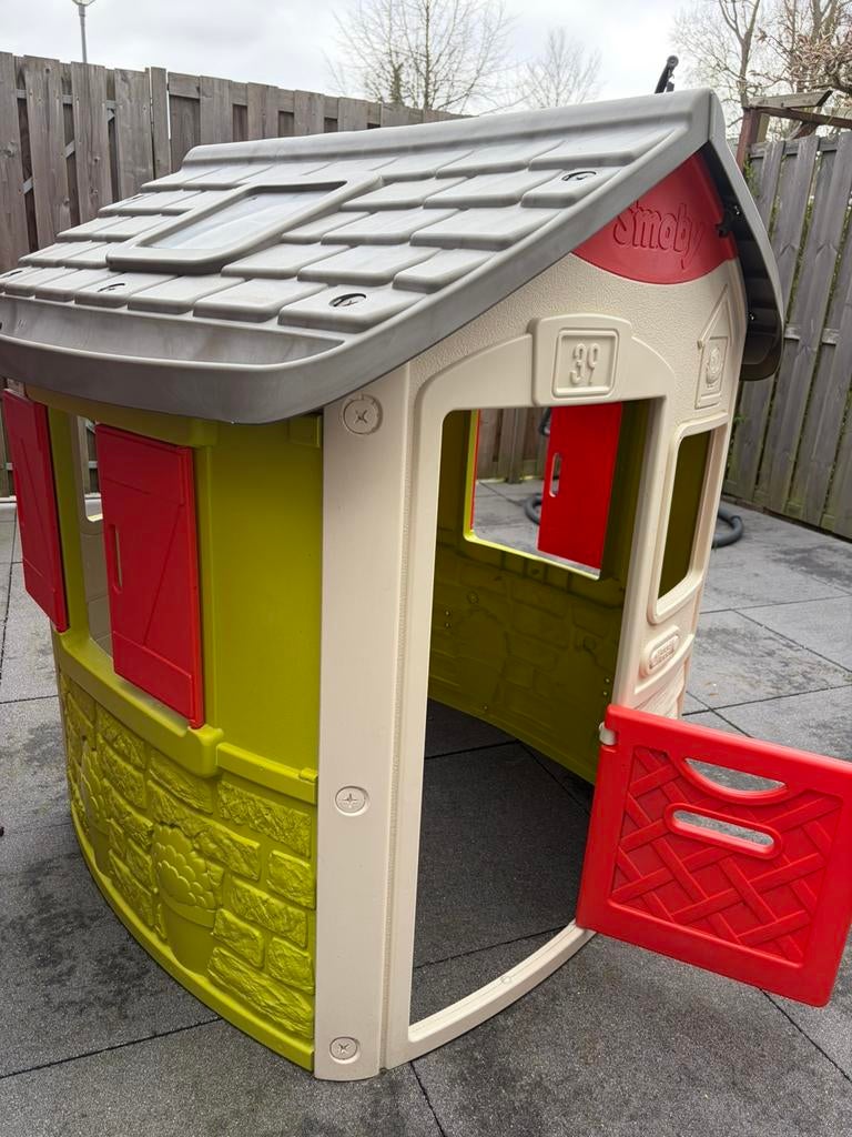 Zgan smoby speelhuis, Kinderen en Baby's, Speelgoed | Buiten | Speelhuisjes, Ophalen of Verzenden, Zo goed als nieuw, Kunststof