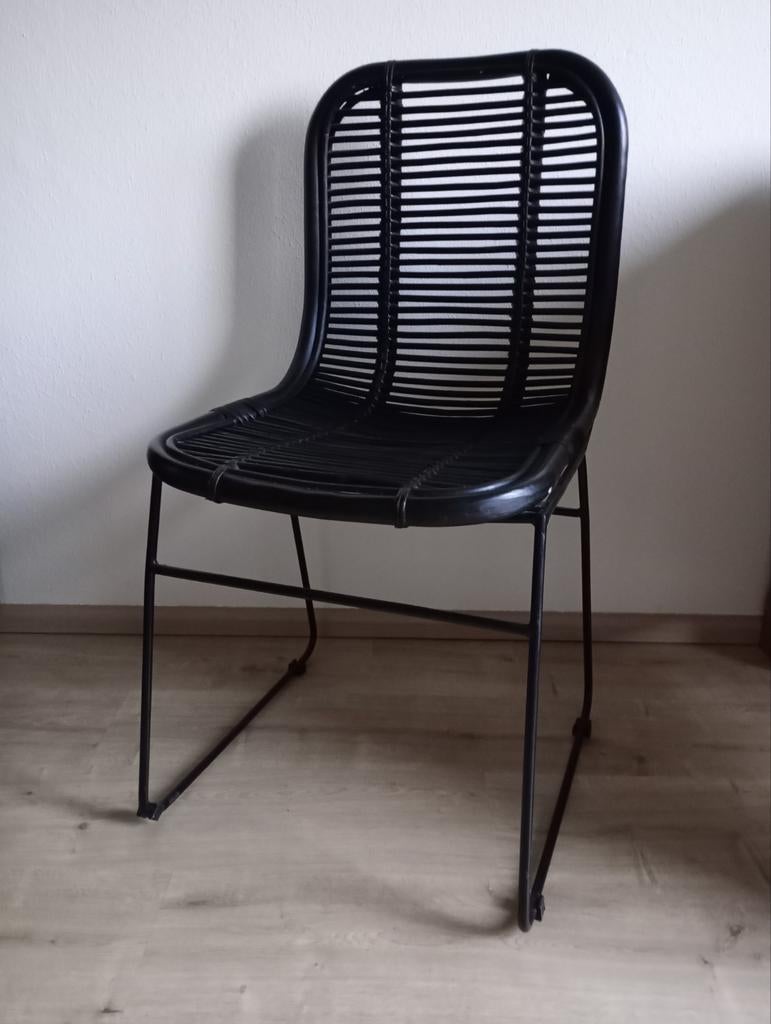 Leuke stoel bamboe, Ophalen, Gebruikt, Zwart, Eén