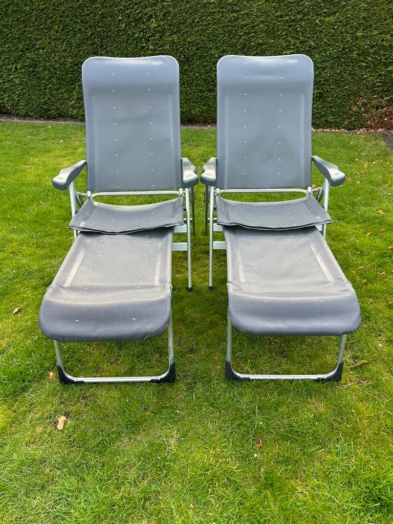 Crespo standenstoel kamperen (2x), Caravans en Kamperen, Kampeermeubelen, Ophalen, Zo goed als nieuw, Campingstoel