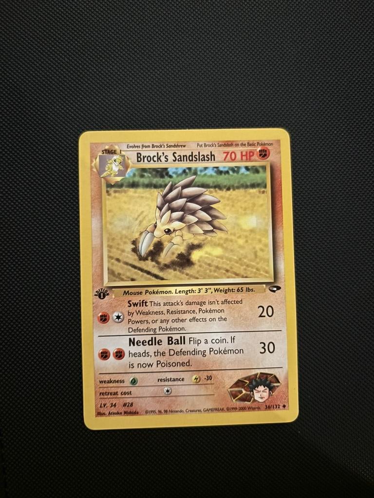Brock’s Sandslash First Edition 36/132, Ophalen of Verzenden, Zo goed als nieuw