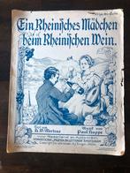 Bladmuziek Ein Rheinische Mädchen voor piano en zang, Muziek en Instrumenten, Bladmuziek, Zang, Gebruikt, Klassiek, Ophalen of Verzenden