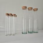 Glazen buisjes - 5 grote & 7 kleine, Wit, Nieuw, Ophalen of Verzenden, Glas