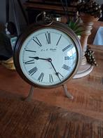 Stijlvolle Engelse Tafelklok Messing Vintage, Ophalen