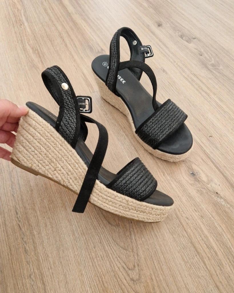 Sleehakken, Zwart, Nieuw, Chiemsee, Sandalen of Muiltjes