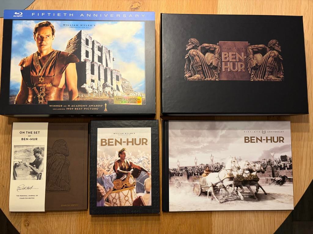 Ben-Hur 50th Anniversary Limited Edition Blu-Ray, Ophalen of Verzenden, Nieuw in verpakking, Klassiekers, Boxset