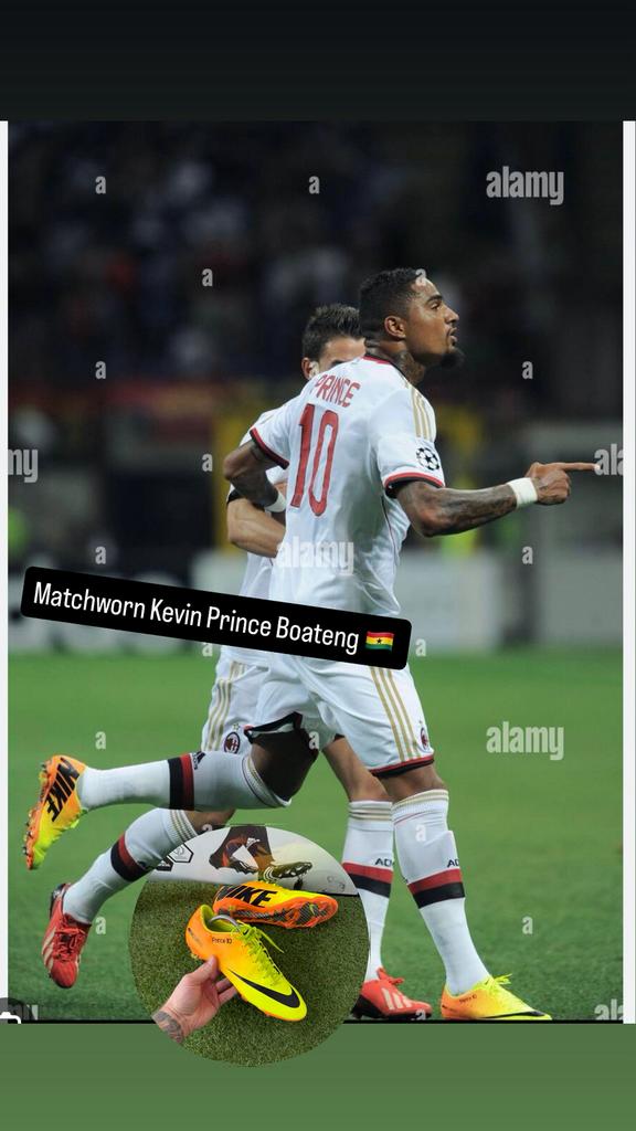 Matchworn Kevin Prince Boateng nike voetbalschoenen, G, G, Maat XS of kleiner, G