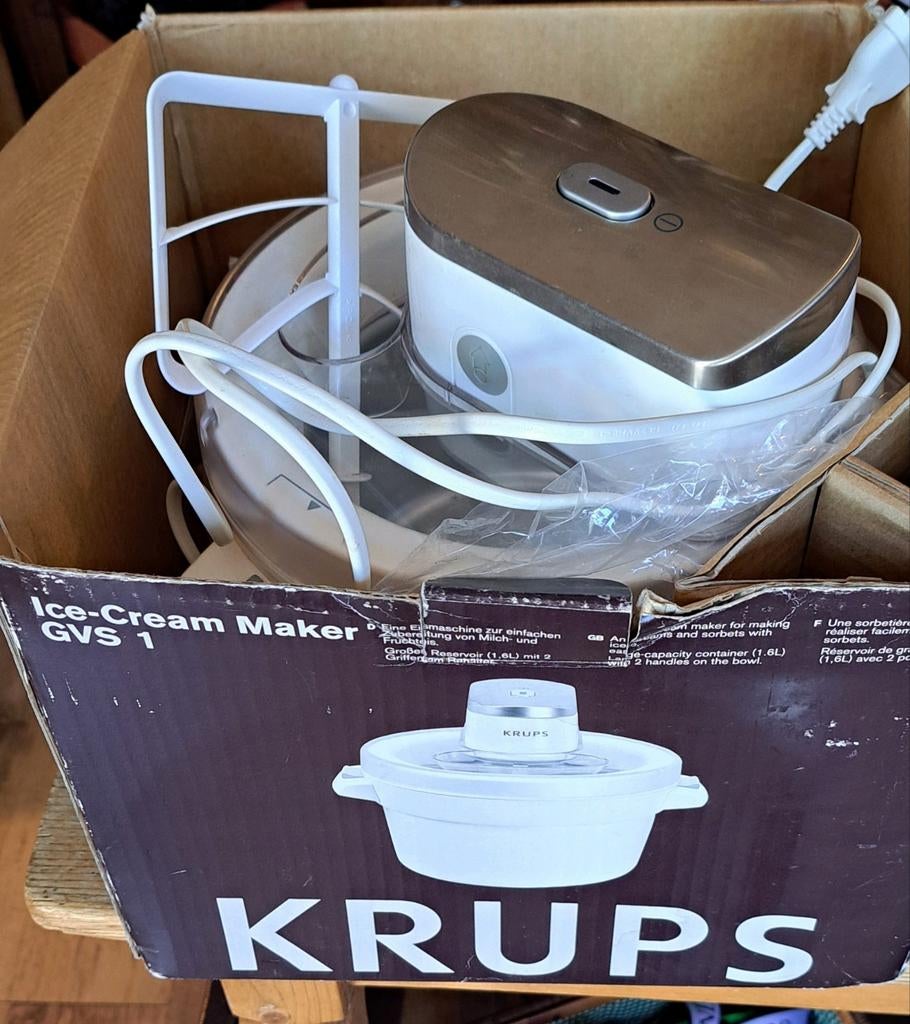 KRUPS GVS 1 IJsmachine - Zo goed als nieuw, Ophalen, KRUPS, Niet gespecificeerd, Niet gespecificeerd