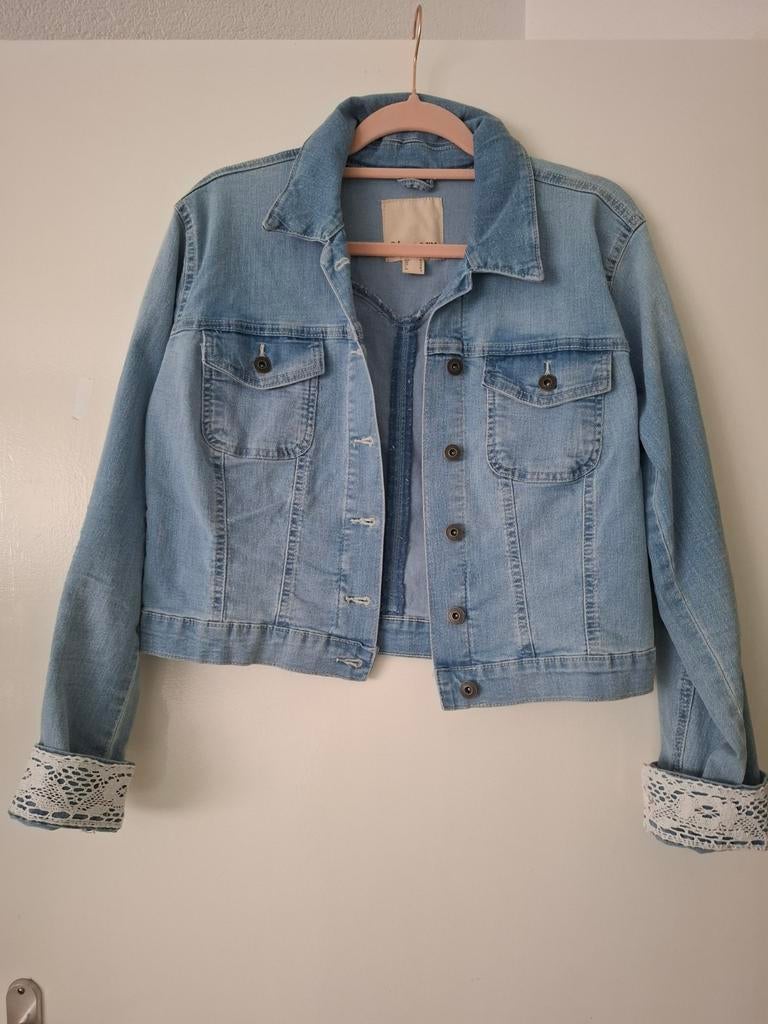 Spijkerjasje, Bonprix, Blauw, Maat 42/44 (L), Nieuw