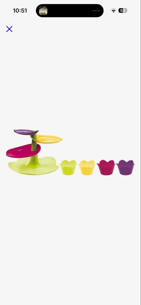 ZAK! Designs etagère met 4 cupcake schaaltjes, Ophalen of Verzenden, Zo goed als nieuw