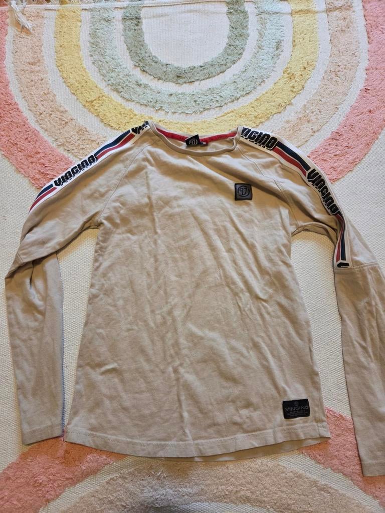 Vingino longsleeve maat 152 beige gedragen maar in goede sta, Gebruikt, Ophalen of Verzenden, Vingino, Shirt of Longsleeve